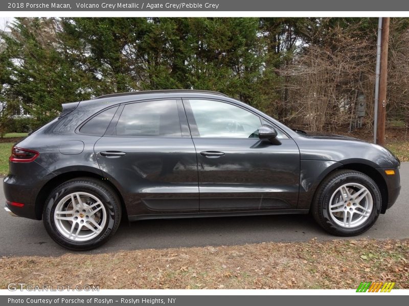 Volcano Grey Metallic / Agate Grey/Pebble Grey 2018 Porsche Macan