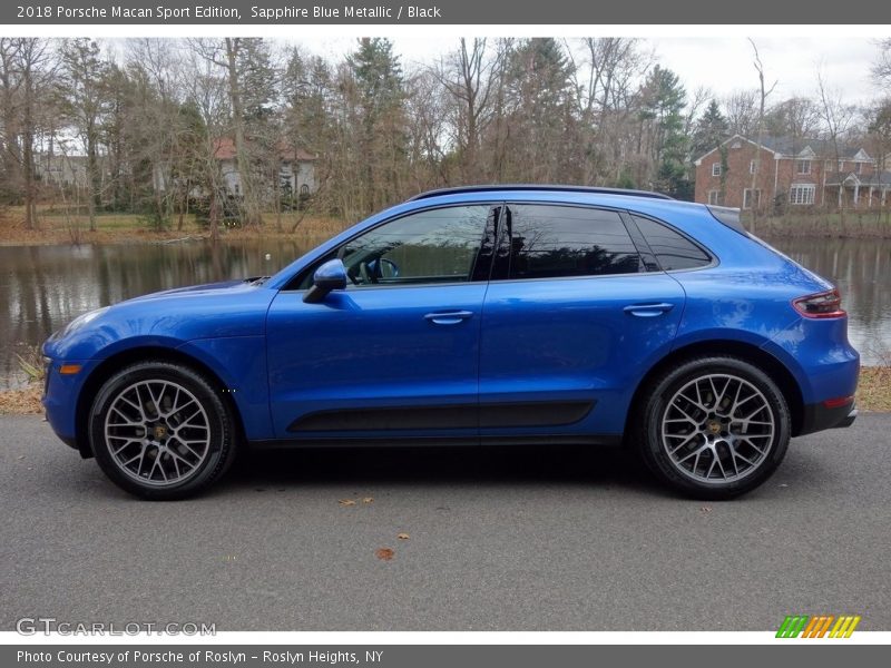 Sapphire Blue Metallic / Black 2018 Porsche Macan Sport Edition