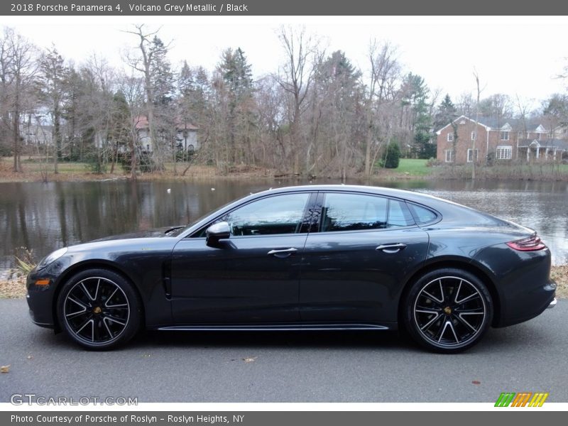 Volcano Grey Metallic / Black 2018 Porsche Panamera 4