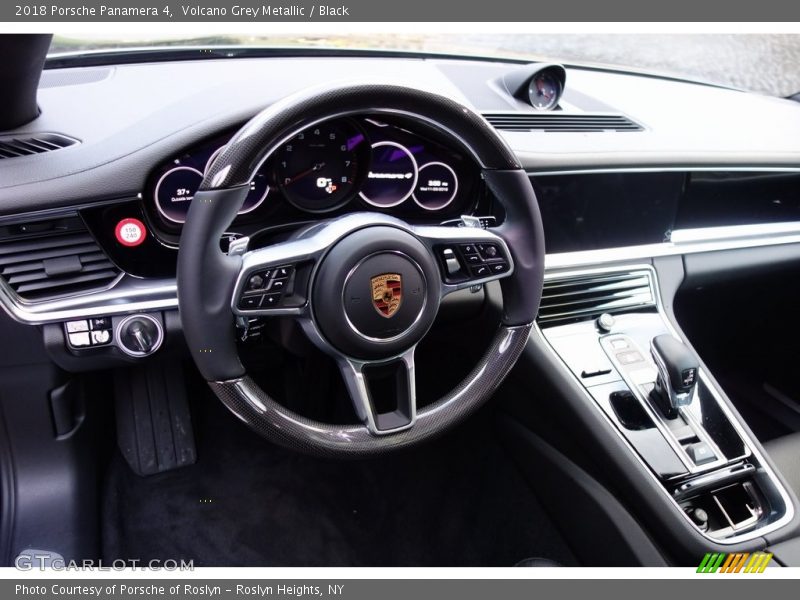 Volcano Grey Metallic / Black 2018 Porsche Panamera 4