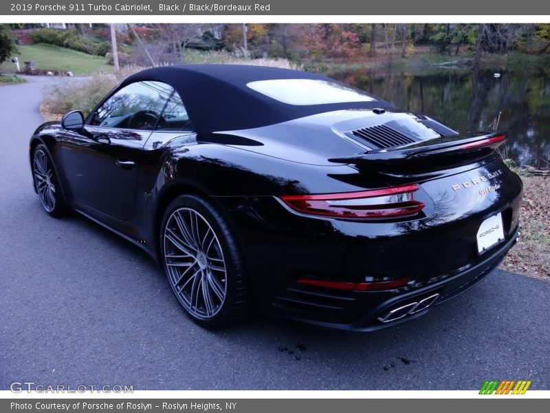 Black / Black/Bordeaux Red 2019 Porsche 911 Turbo Cabriolet