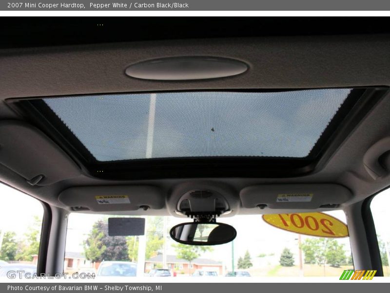 Pepper White / Carbon Black/Black 2007 Mini Cooper Hardtop