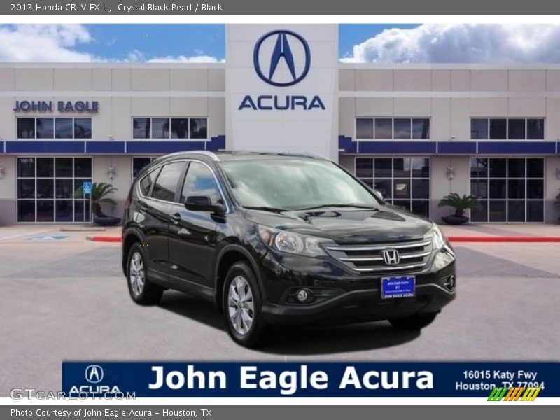 Crystal Black Pearl / Black 2013 Honda CR-V EX-L