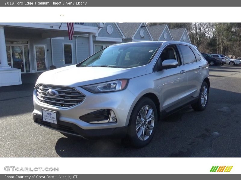 Ingot Silver / Ebony 2019 Ford Edge Titanium