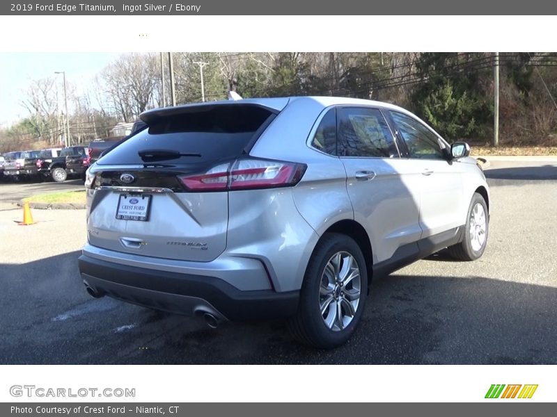 Ingot Silver / Ebony 2019 Ford Edge Titanium