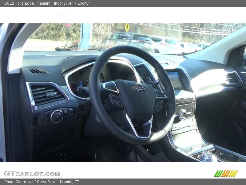 Ingot Silver / Ebony 2019 Ford Edge Titanium