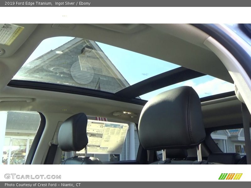 Ingot Silver / Ebony 2019 Ford Edge Titanium