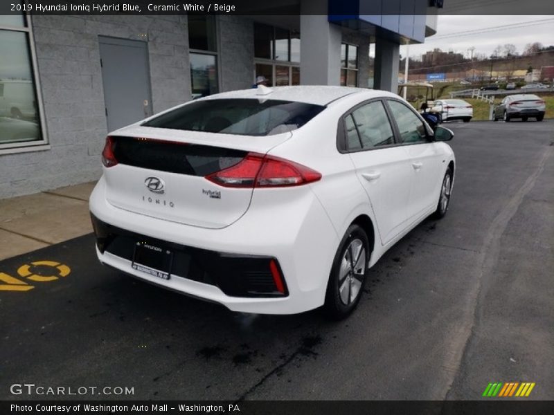 Ceramic White / Beige 2019 Hyundai Ioniq Hybrid Blue