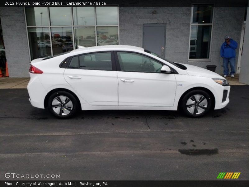  2019 Ioniq Hybrid Blue Ceramic White