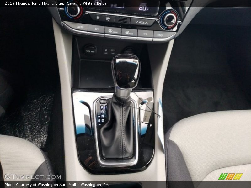 2019 Ioniq Hybrid Blue 6 Speed Automatic Shifter