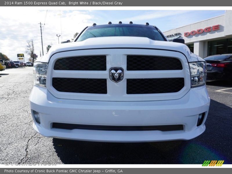 Bright White / Black/Diesel Gray 2014 Ram 1500 Express Quad Cab