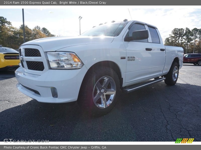 Bright White / Black/Diesel Gray 2014 Ram 1500 Express Quad Cab