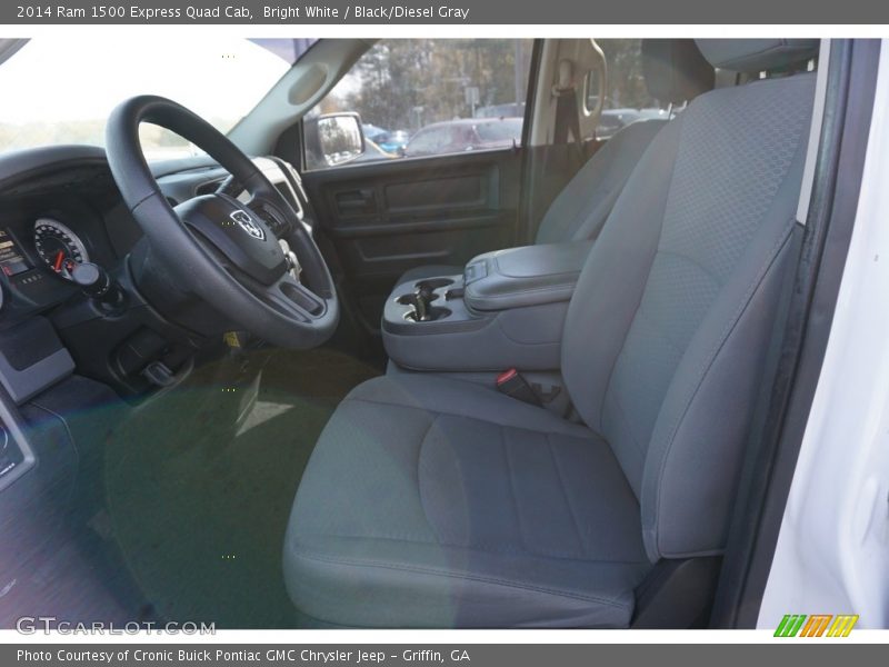 Bright White / Black/Diesel Gray 2014 Ram 1500 Express Quad Cab