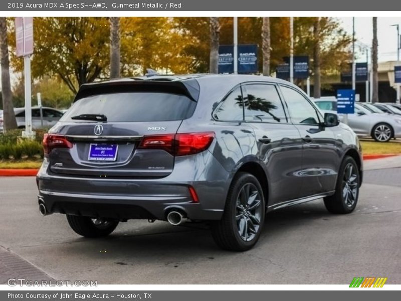 Gunmetal Metallic / Red 2019 Acura MDX A Spec SH-AWD