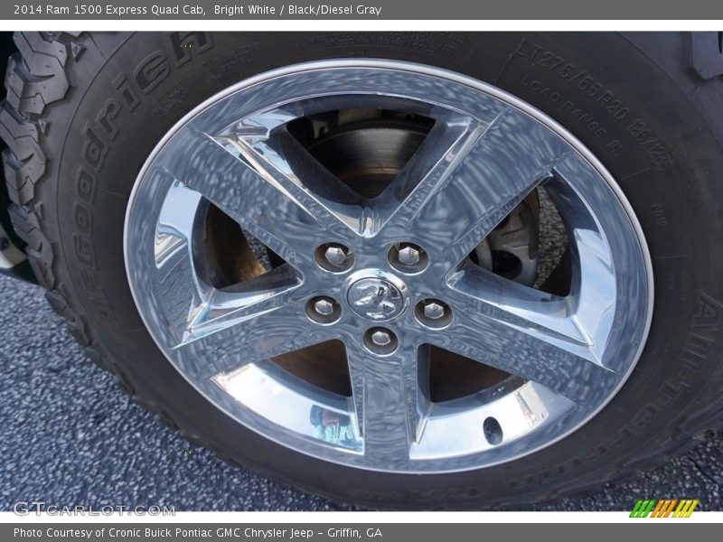 Bright White / Black/Diesel Gray 2014 Ram 1500 Express Quad Cab