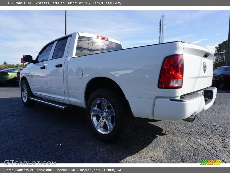 Bright White / Black/Diesel Gray 2014 Ram 1500 Express Quad Cab