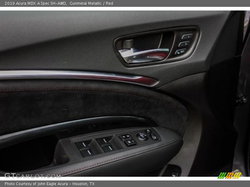 Gunmetal Metallic / Red 2019 Acura MDX A Spec SH-AWD