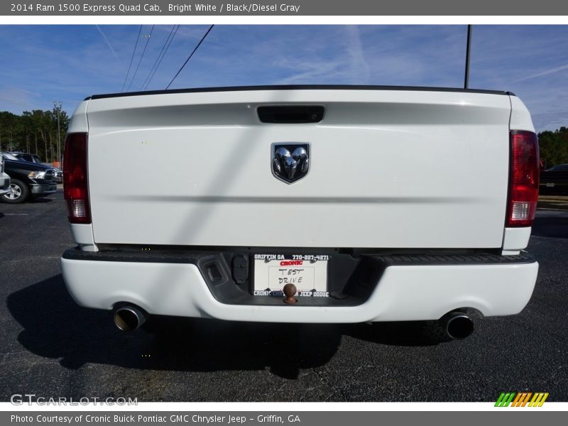 Bright White / Black/Diesel Gray 2014 Ram 1500 Express Quad Cab