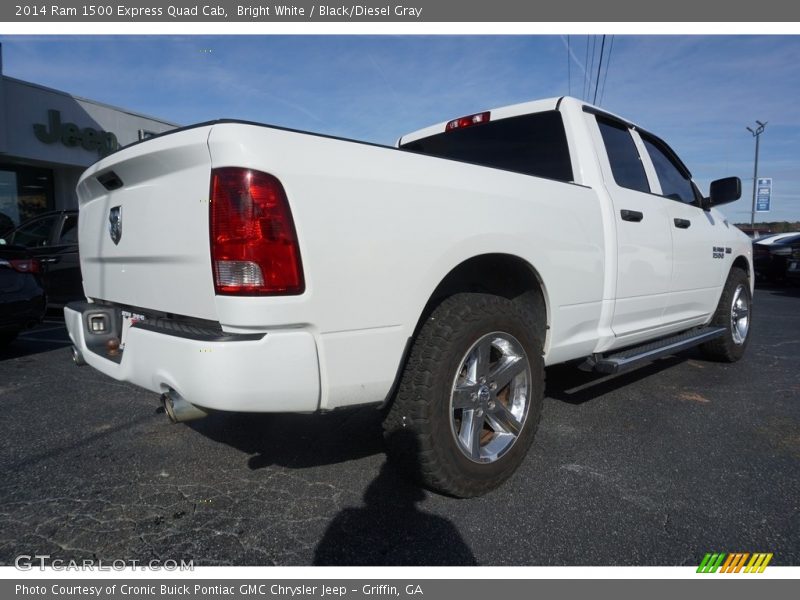 Bright White / Black/Diesel Gray 2014 Ram 1500 Express Quad Cab