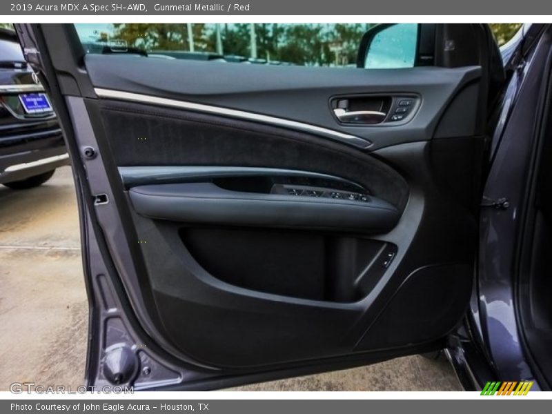 Gunmetal Metallic / Red 2019 Acura MDX A Spec SH-AWD