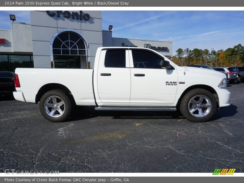 Bright White / Black/Diesel Gray 2014 Ram 1500 Express Quad Cab