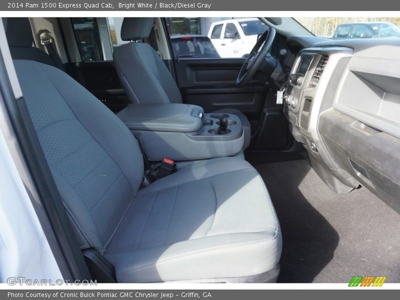 Bright White / Black/Diesel Gray 2014 Ram 1500 Express Quad Cab