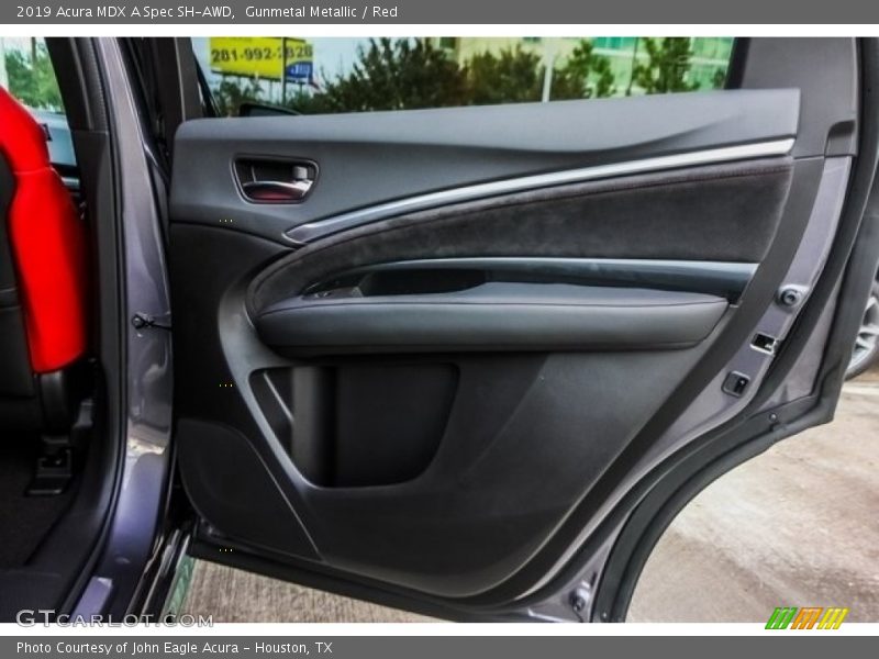 Gunmetal Metallic / Red 2019 Acura MDX A Spec SH-AWD