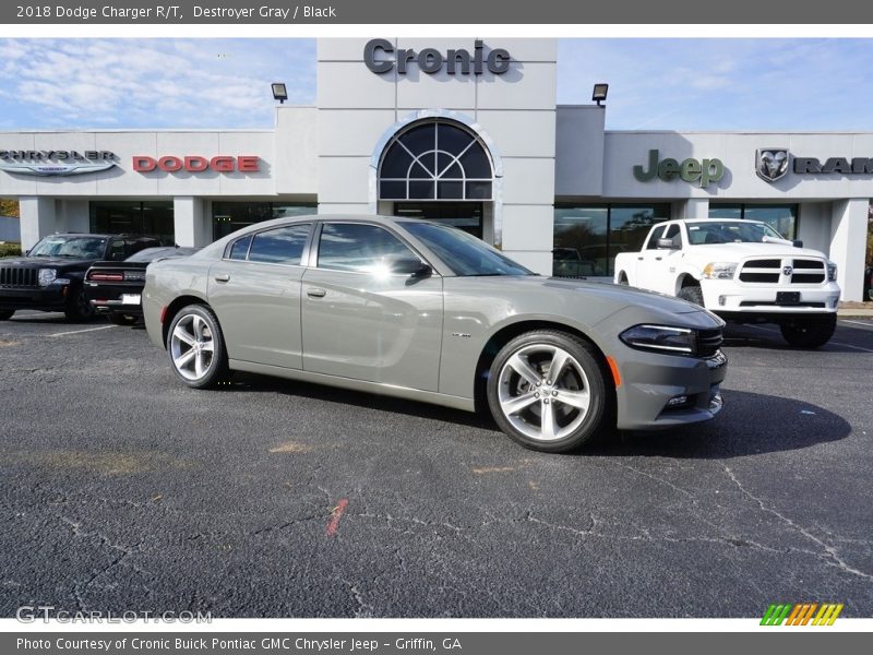 Destroyer Gray / Black 2018 Dodge Charger R/T