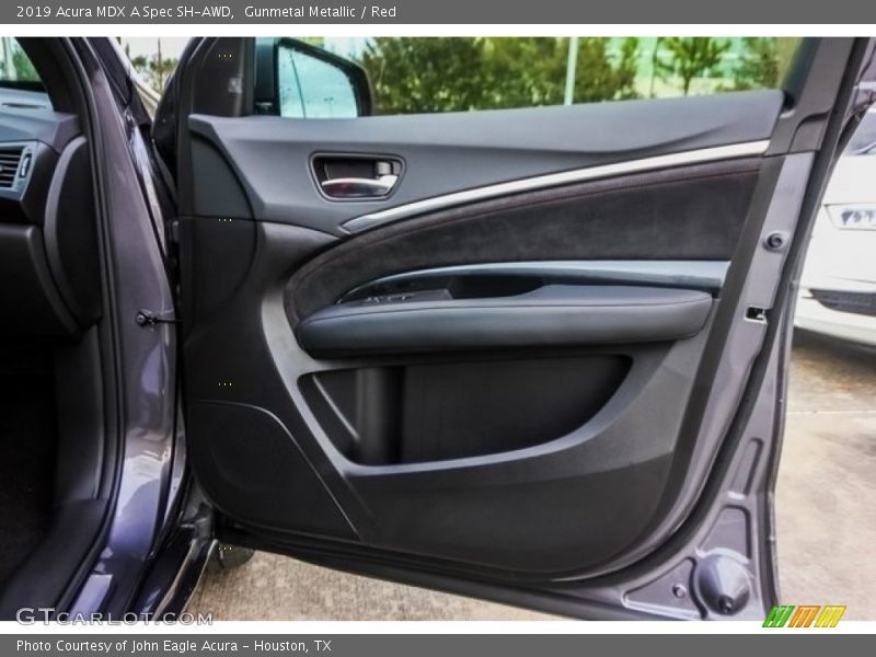 Gunmetal Metallic / Red 2019 Acura MDX A Spec SH-AWD