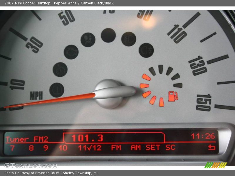 Pepper White / Carbon Black/Black 2007 Mini Cooper Hardtop
