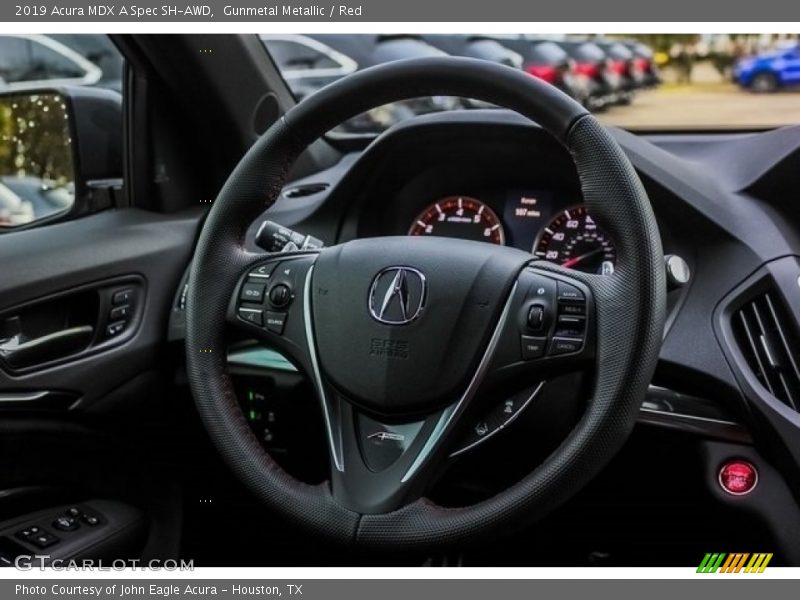 Gunmetal Metallic / Red 2019 Acura MDX A Spec SH-AWD