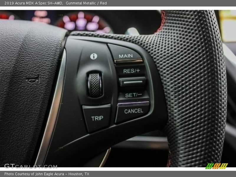 Gunmetal Metallic / Red 2019 Acura MDX A Spec SH-AWD