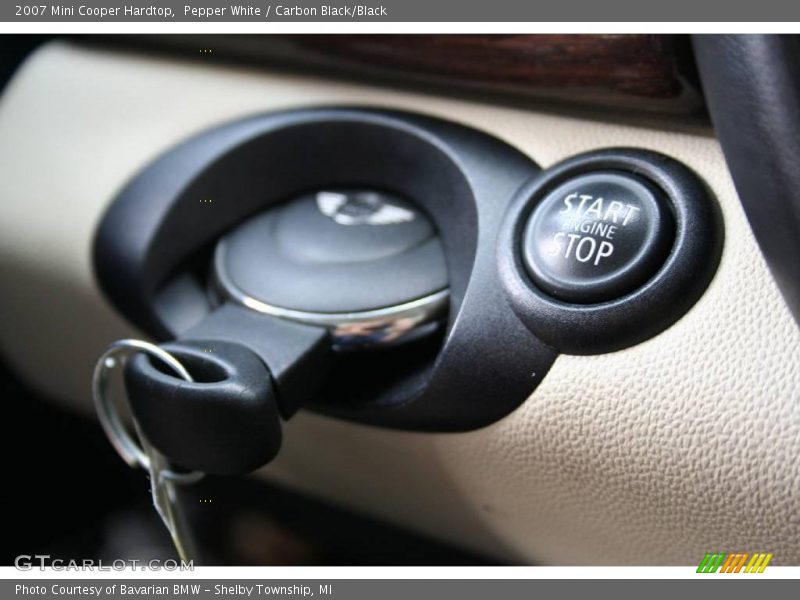 Pepper White / Carbon Black/Black 2007 Mini Cooper Hardtop
