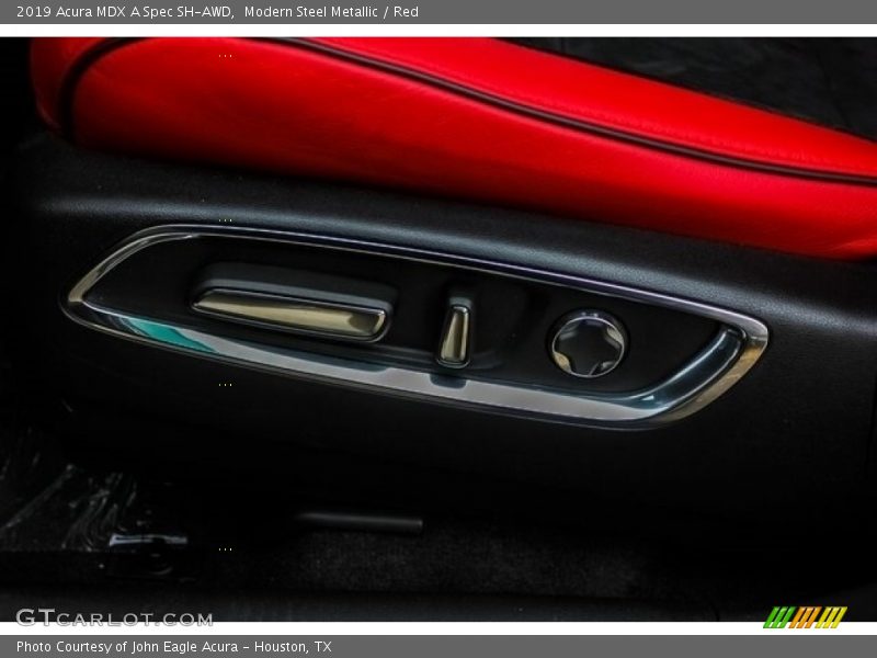 Modern Steel Metallic / Red 2019 Acura MDX A Spec SH-AWD