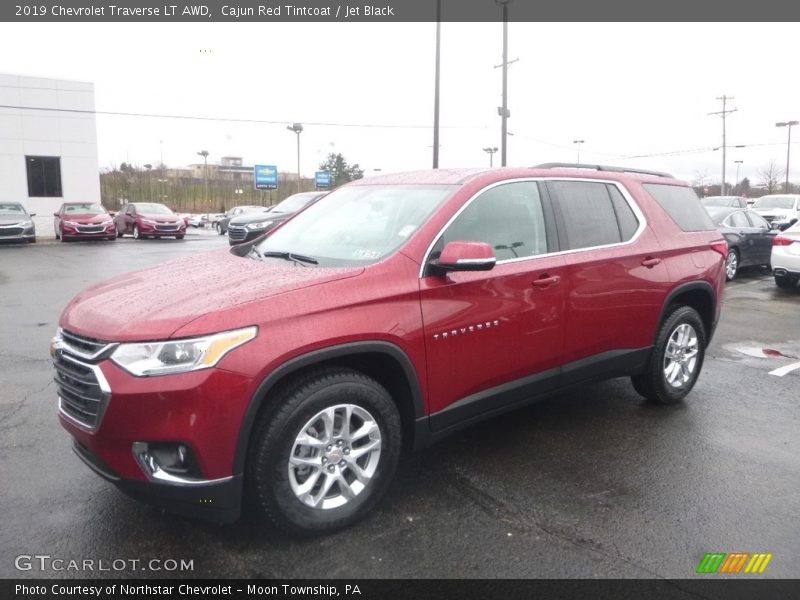 Cajun Red Tintcoat / Jet Black 2019 Chevrolet Traverse LT AWD