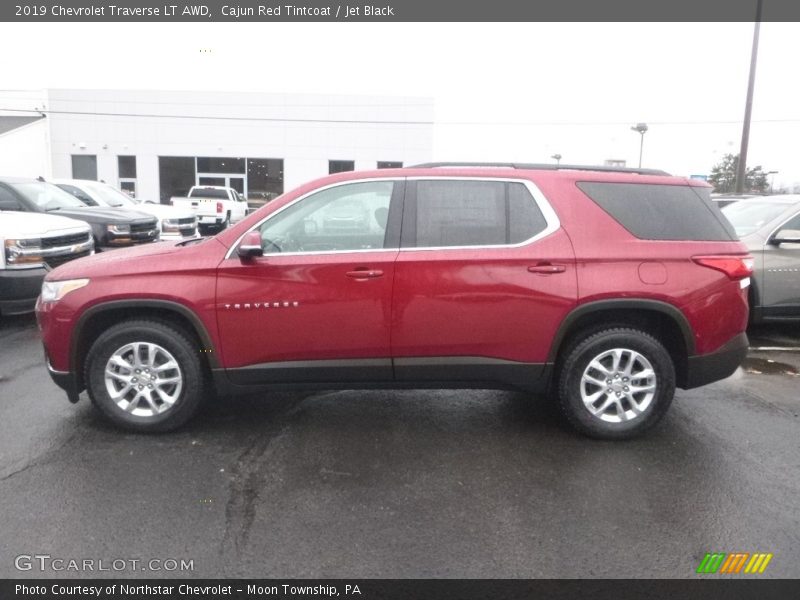 Cajun Red Tintcoat / Jet Black 2019 Chevrolet Traverse LT AWD
