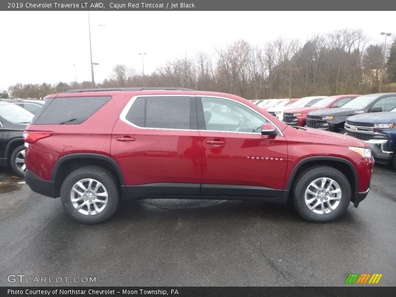 Cajun Red Tintcoat / Jet Black 2019 Chevrolet Traverse LT AWD