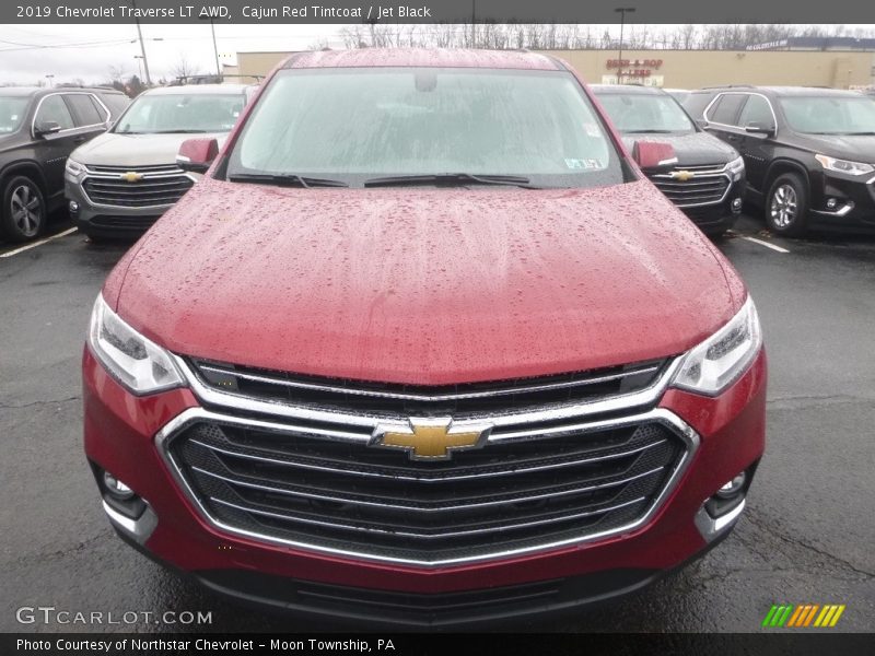 Cajun Red Tintcoat / Jet Black 2019 Chevrolet Traverse LT AWD