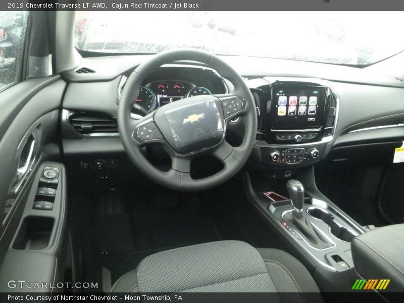 Cajun Red Tintcoat / Jet Black 2019 Chevrolet Traverse LT AWD