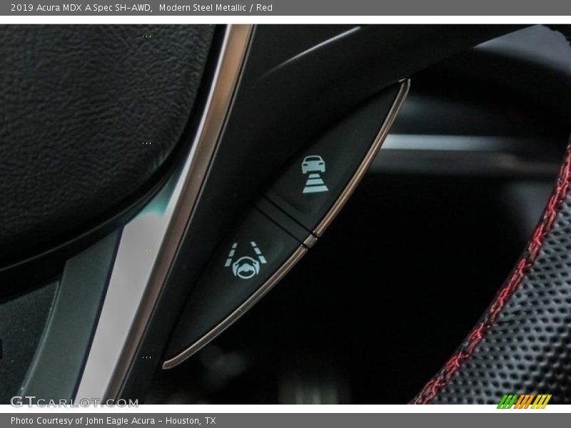Modern Steel Metallic / Red 2019 Acura MDX A Spec SH-AWD