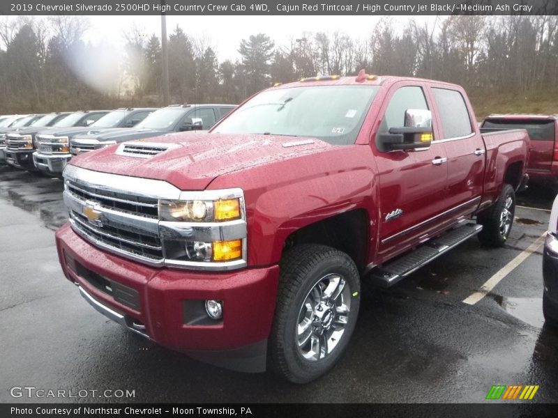 Cajun Red Tintcoat / High Country Jet Black/­Medium Ash Gray 2019 Chevrolet Silverado 2500HD High Country Crew Cab 4WD