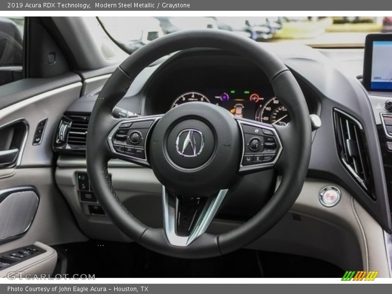 Modern Steel Metallic / Graystone 2019 Acura RDX Technology