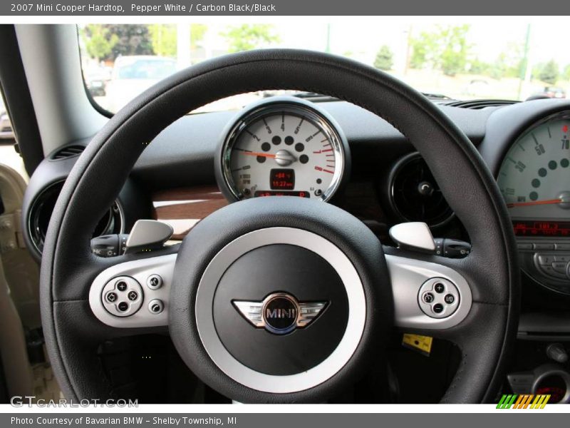 Pepper White / Carbon Black/Black 2007 Mini Cooper Hardtop