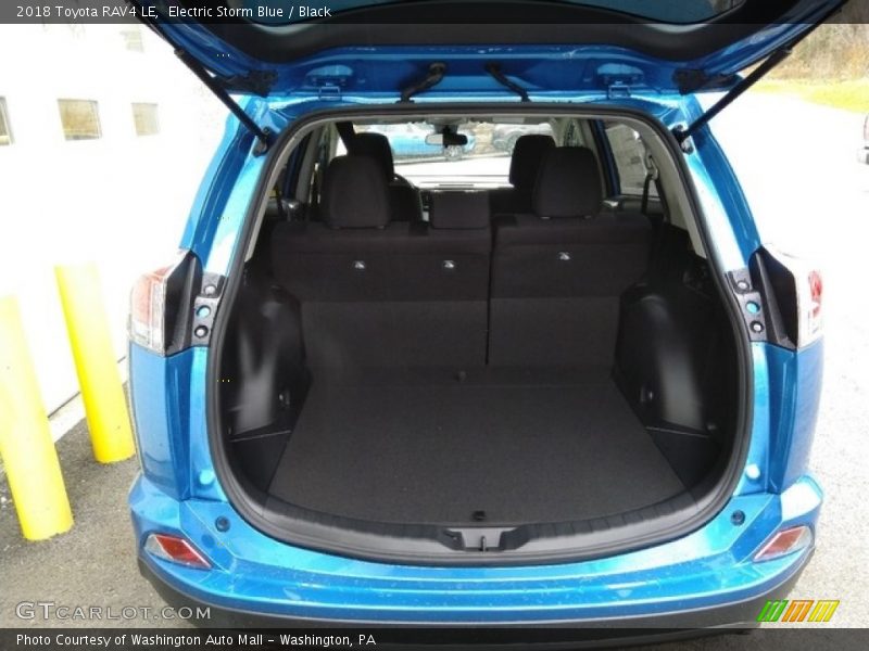 Electric Storm Blue / Black 2018 Toyota RAV4 LE