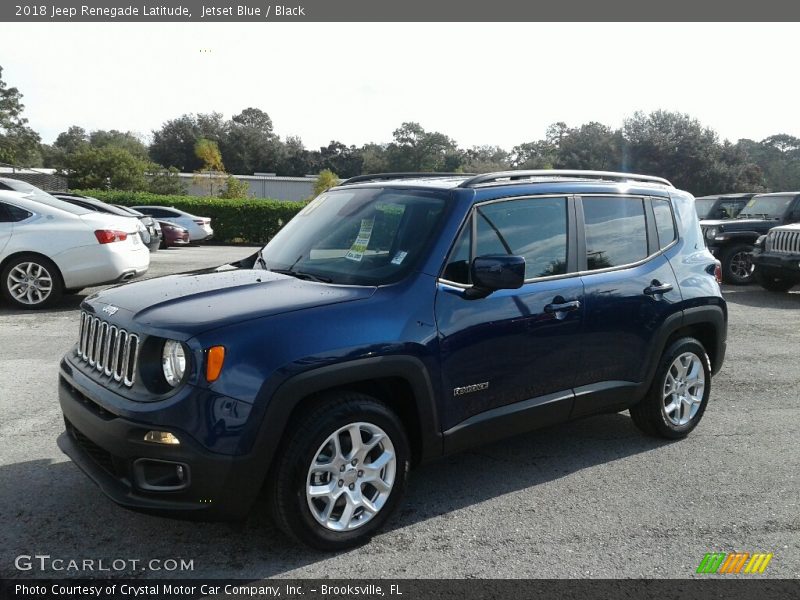 Jetset Blue / Black 2018 Jeep Renegade Latitude