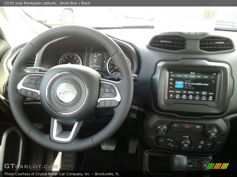 Jetset Blue / Black 2018 Jeep Renegade Latitude