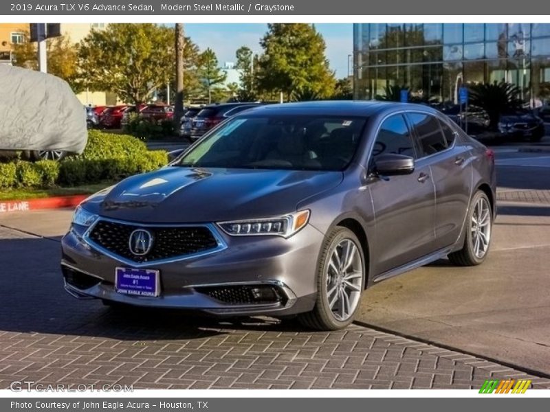 Modern Steel Metallic / Graystone 2019 Acura TLX V6 Advance Sedan