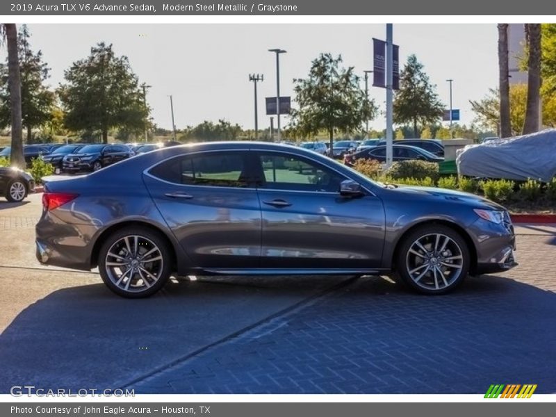 Modern Steel Metallic / Graystone 2019 Acura TLX V6 Advance Sedan