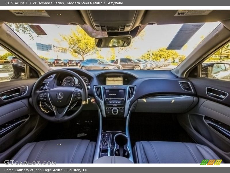 Modern Steel Metallic / Graystone 2019 Acura TLX V6 Advance Sedan