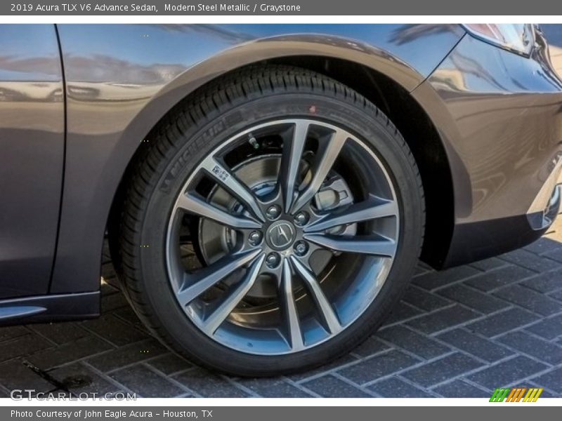 Modern Steel Metallic / Graystone 2019 Acura TLX V6 Advance Sedan